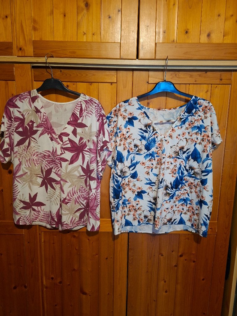 lot de 2 blouses été, Vêtements | Femmes, Taille 42/44 (L), Sans marque, Autres couleurs, Comme neuf