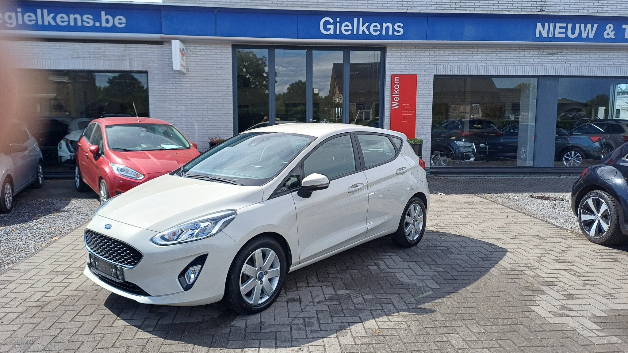 Ford Fiesta 1.0 Ecoboost/gps/cruise/1j. garantie, Auto's, Ford, Voorwielaandrijving, Gebruikt, 95 pk, Beige