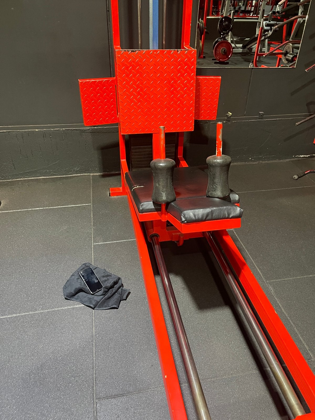 Old school liggende leg press, Ophalen, Overige materialen, Gebruikt, Krachtstation