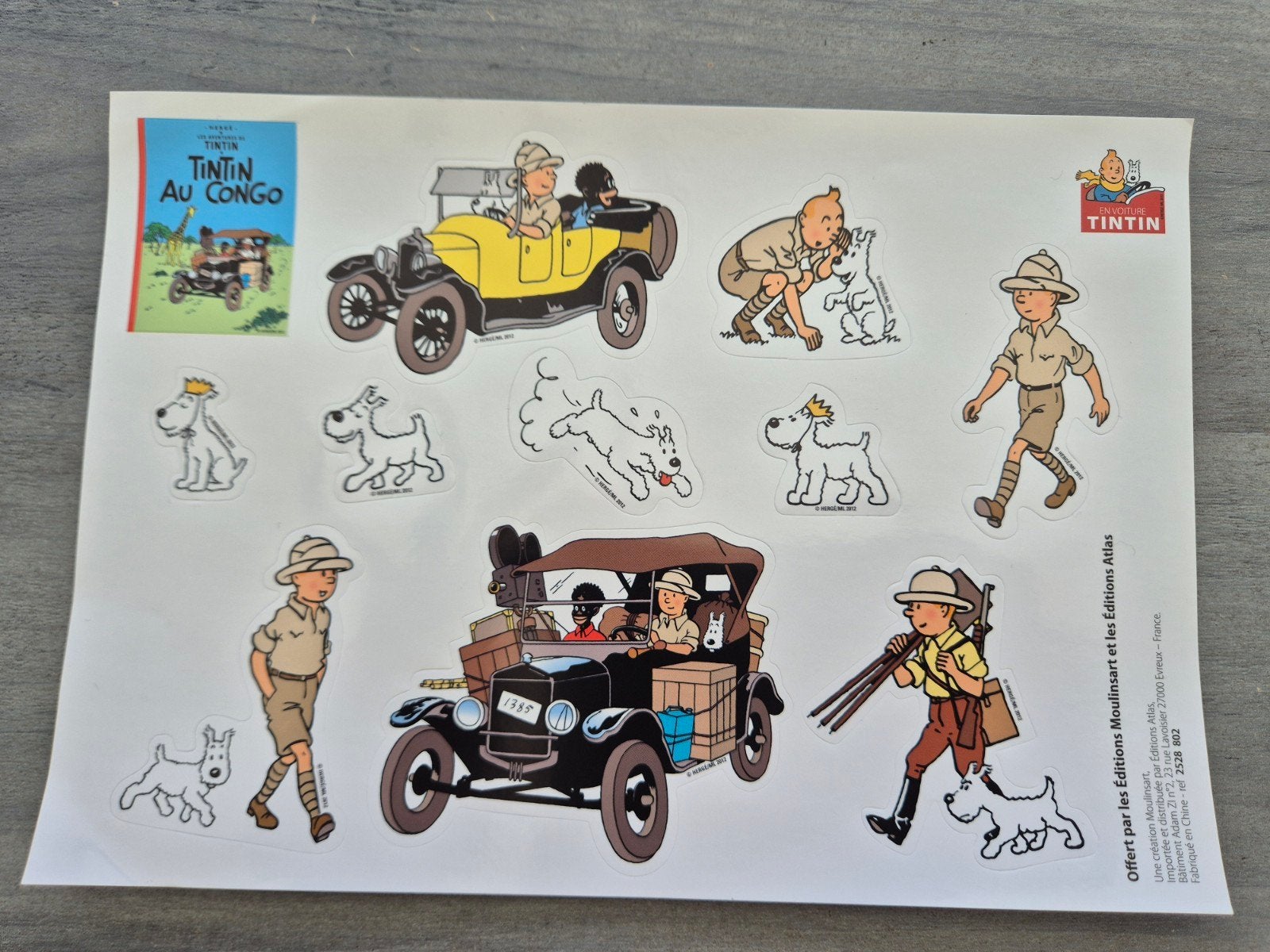 Stickers van Kuifje, Verzamelen, Ophalen of Verzenden, Kuifje