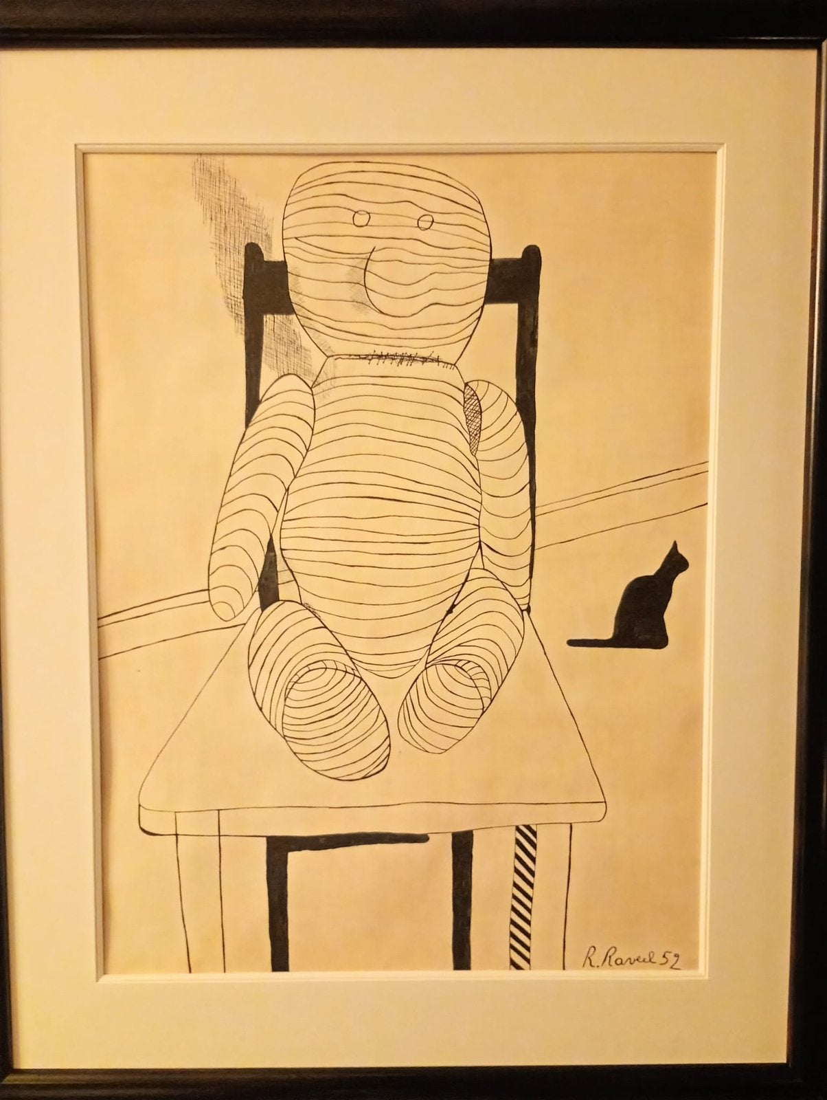 Raveel tekening, Enlèvement