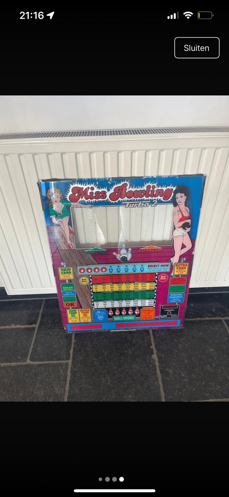 Bingo glas, Ophalen, Gebruikt