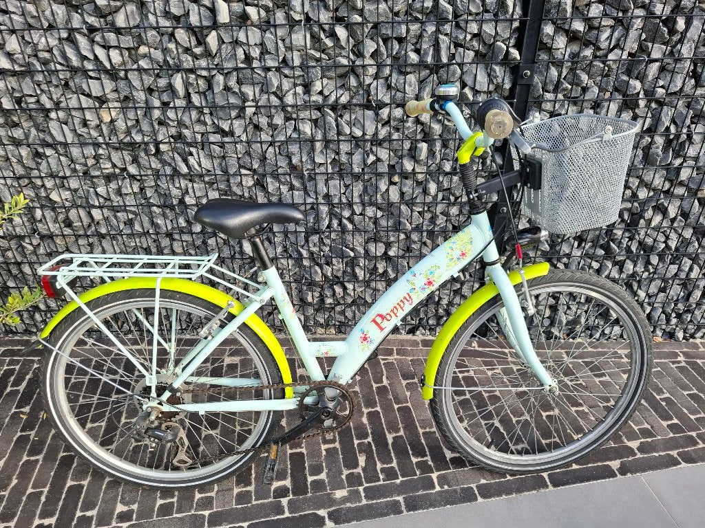 Meisjesfiets, Ophalen, Gebruikt, Velgrem, 20 inch of meer