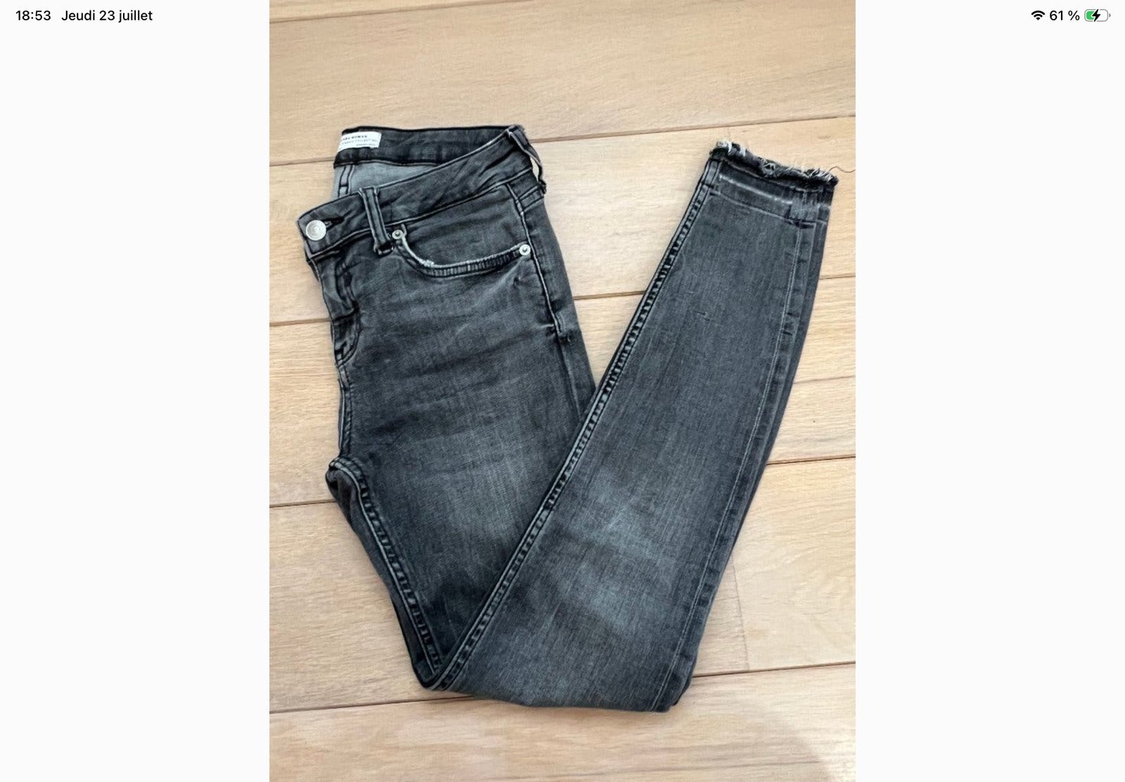 Jeans voor dames van Zara, Kleding | Dames, Spijkerbroeken en Jeans, Ophalen, Zo goed als nieuw, Grijs