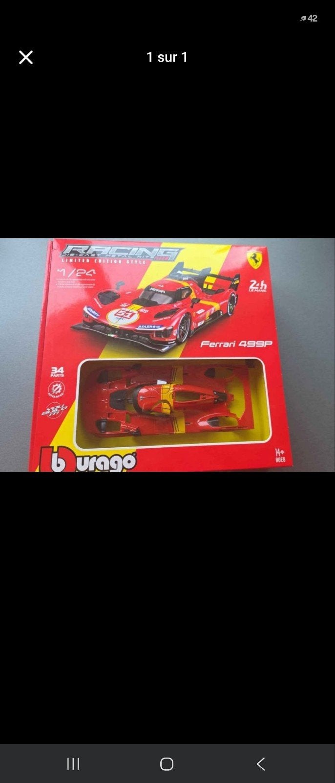 Masuette ferrari, Hobby & Loisirs créatifs, Voitures miniatures | 1:24