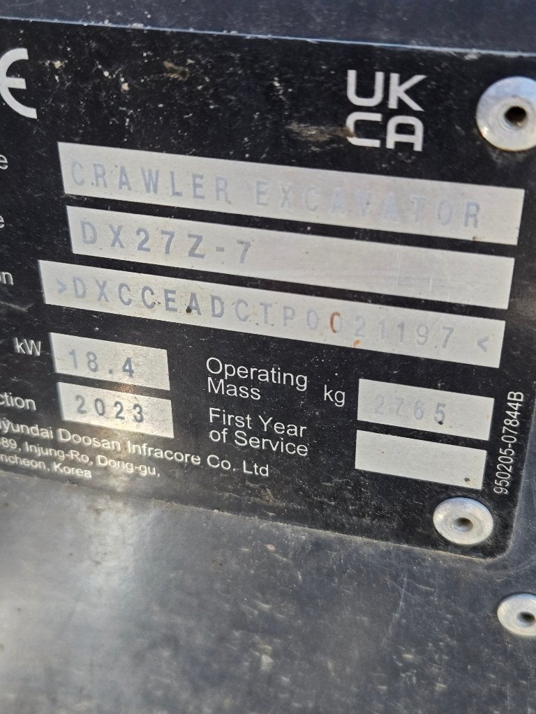 Doosan DX27Z-7, Ophalen