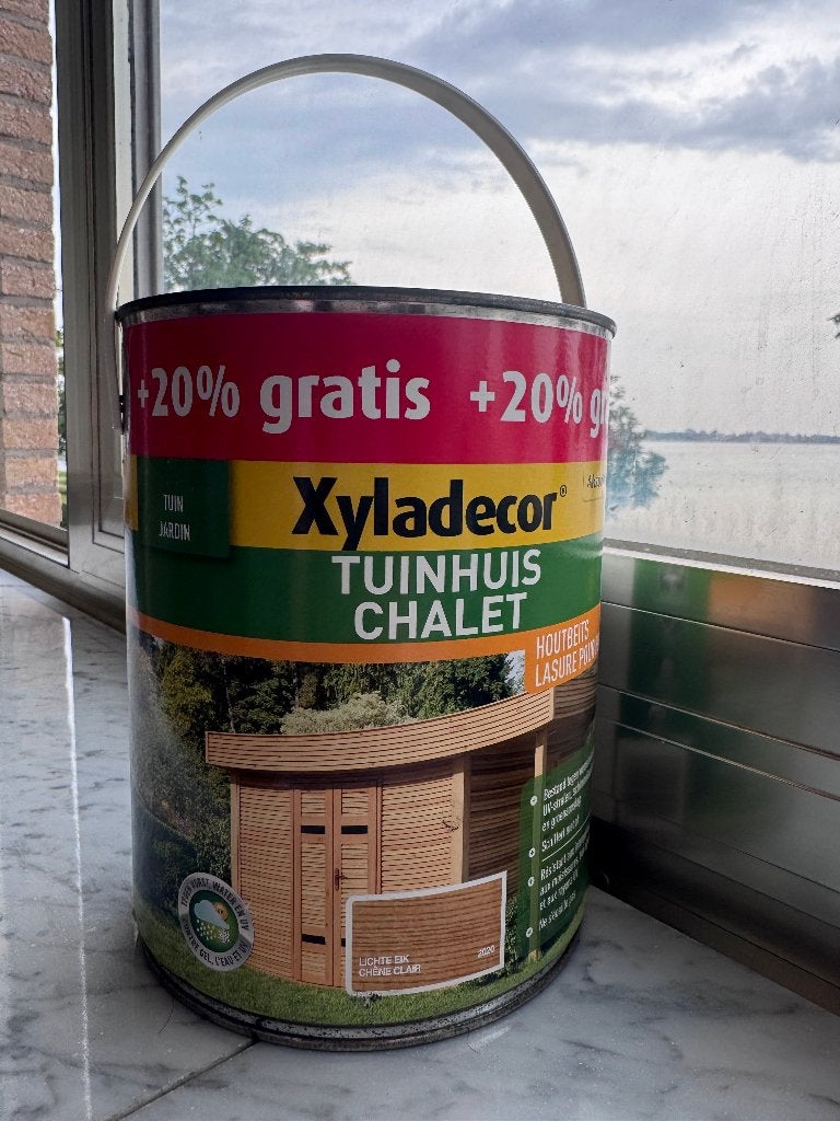Teinture à bois Xyladecor abri de jardin 3l chêne clair, Bricolage & Construction, Neuf, Moins de 5 litres, Brun, Enlèvement