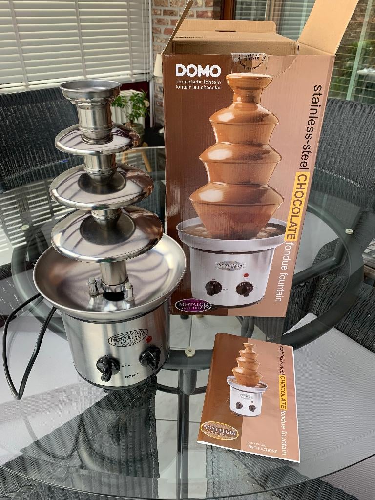Chocolade fontein van DOMO, Elektronische apparatuur, Ophalen, Zo goed als nieuw, Elektrisch, Fondueset