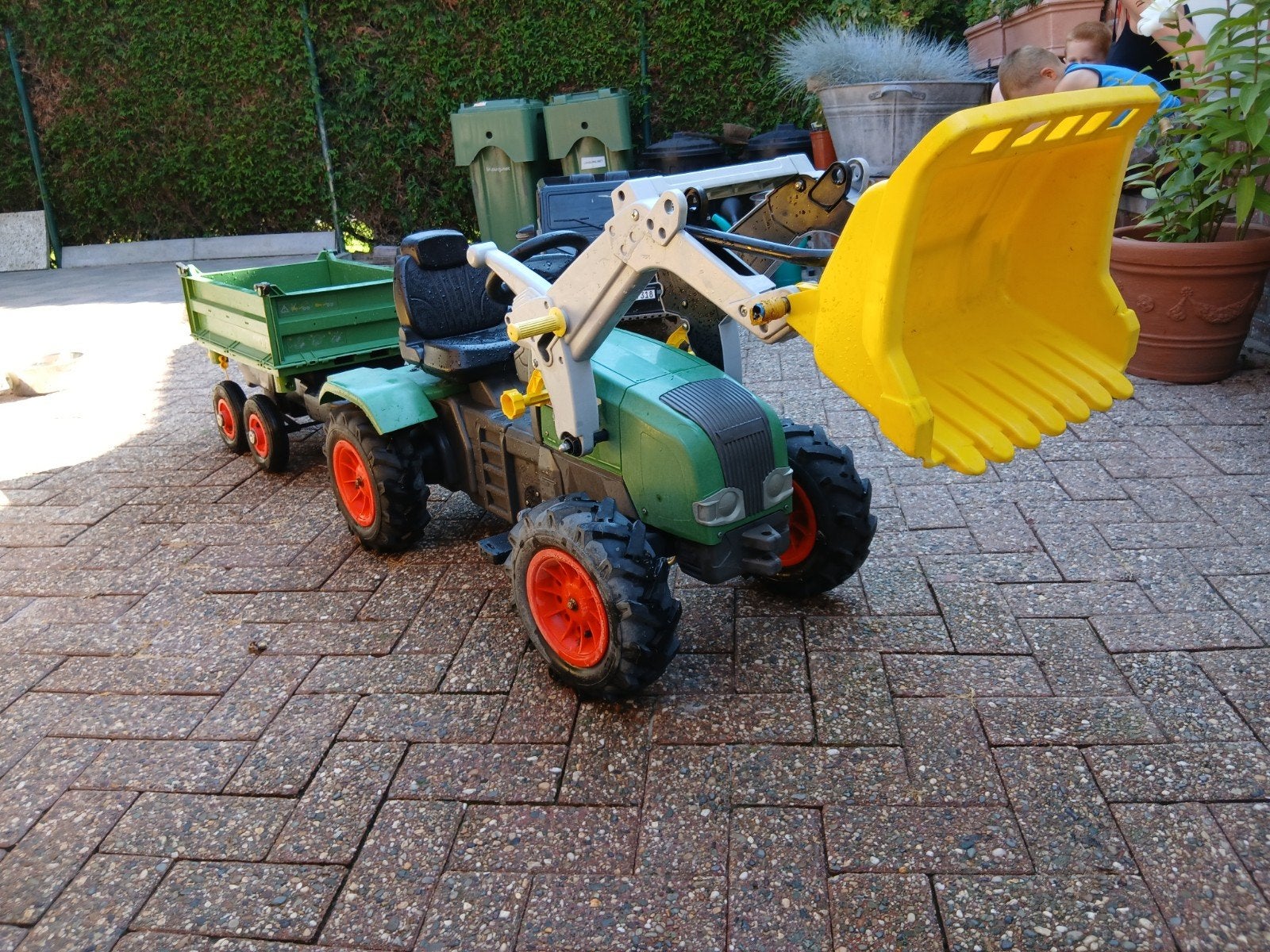 Trap tractor fendt met kar, Kinderen en Baby's, Ophalen