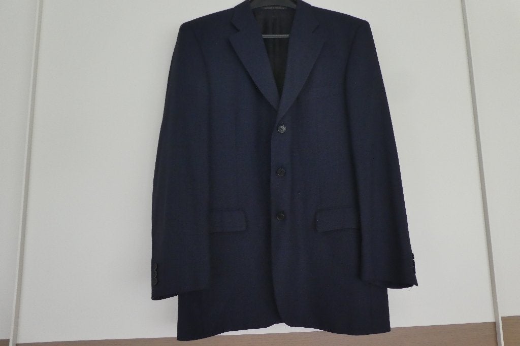 Veste Blazer Homme Bleu Mark & Spencer T. 52-54, Mark & Spencer, Taille 52/54 (L), Enlèvement, Porté
