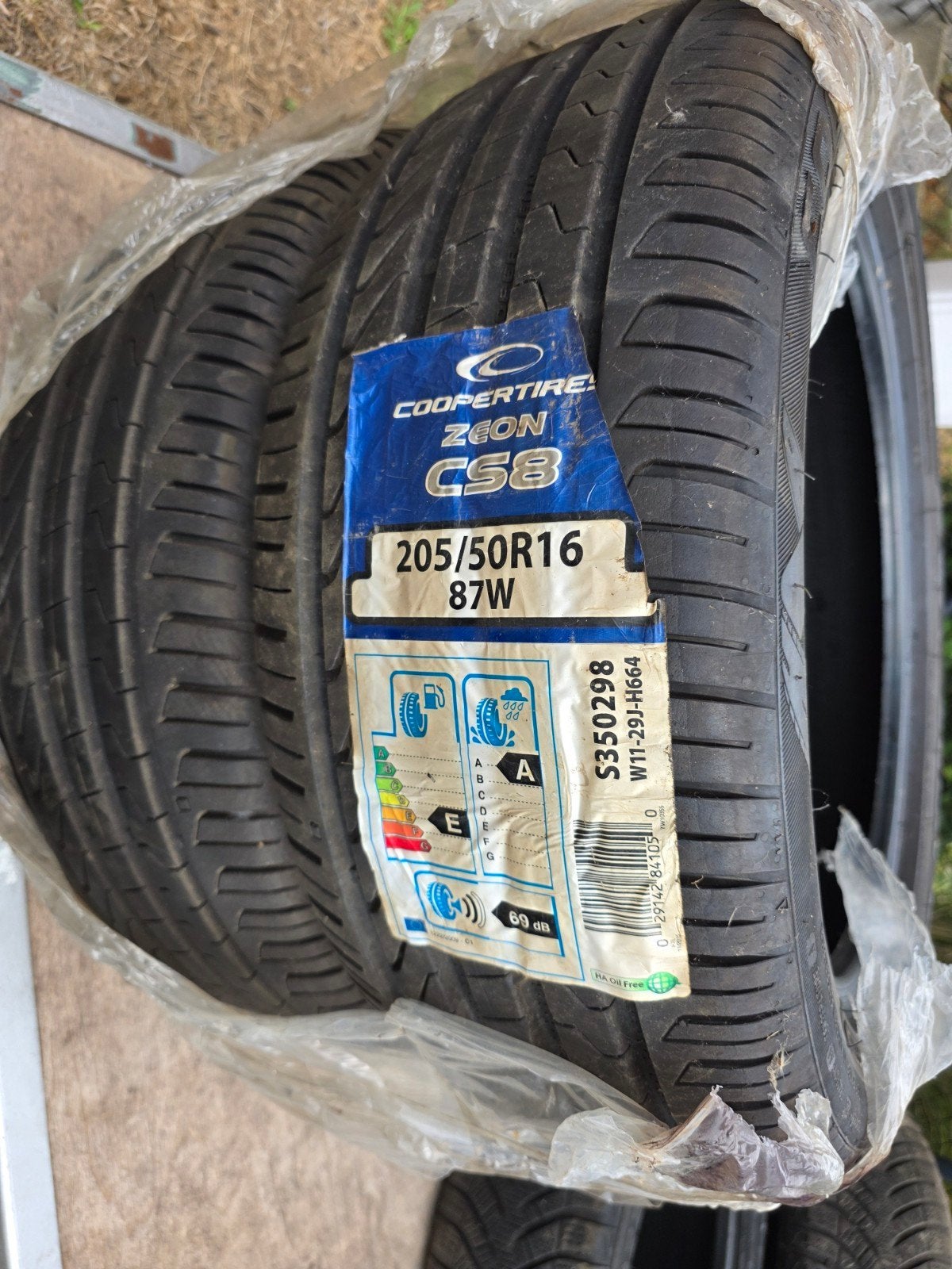 cooper zeon c58 205/50 R16  87W, Enlèvement