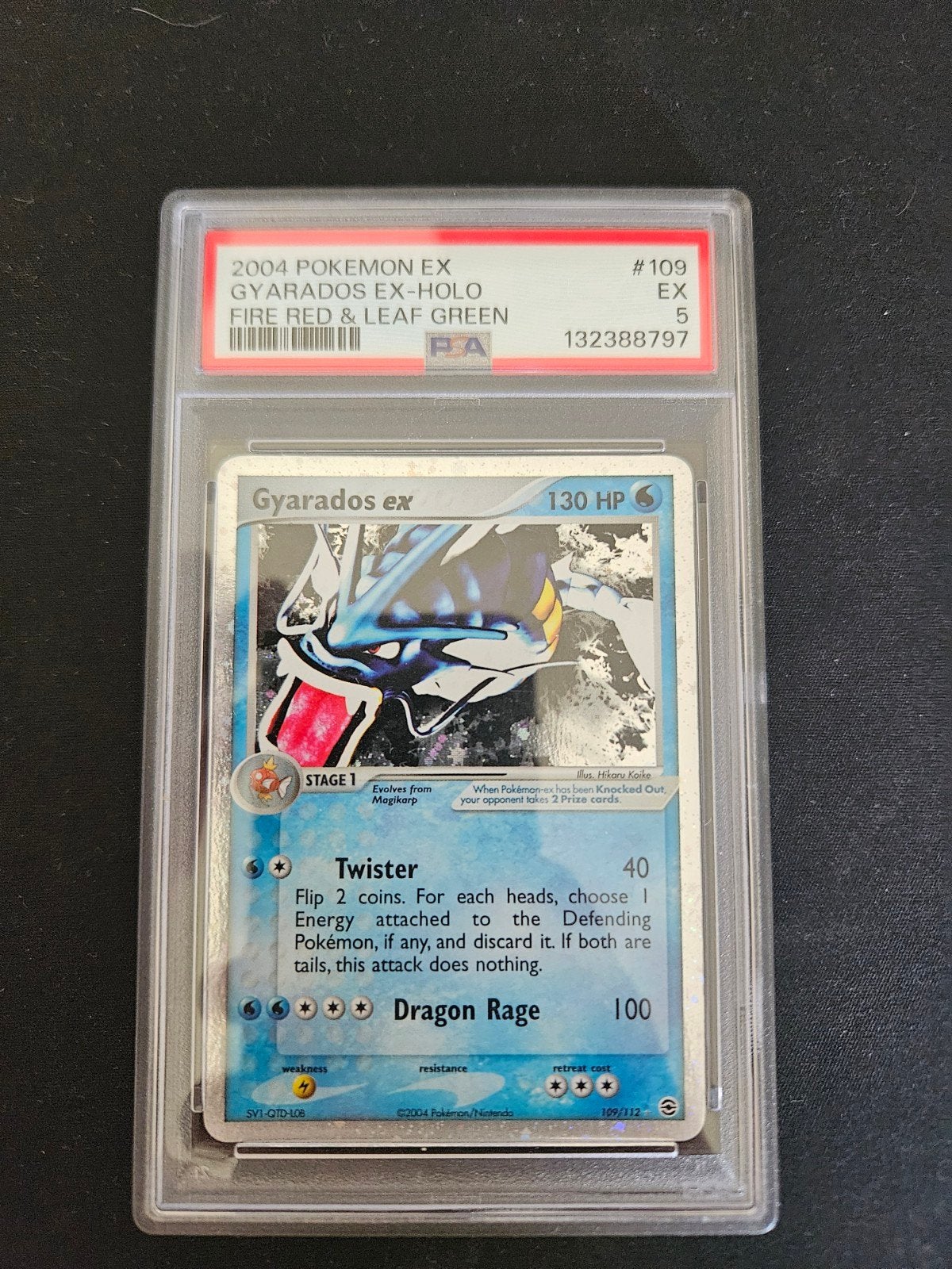 Gyarados ex, Ophalen of Verzenden, Gebruikt, Losse kaart, Foil