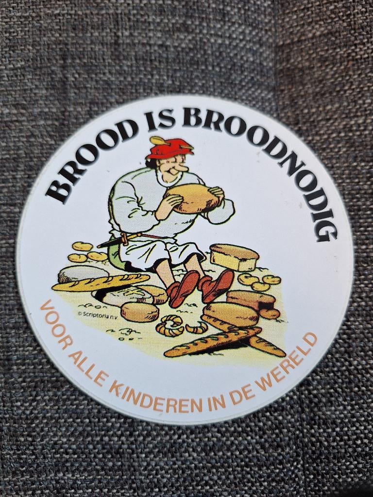 Vandersteen Suske Wiske - Sticker Broodeters NL (1982), Verzamelen, Ophalen of Verzenden, Suske en Wiske, Gebruikt, Plaatje, Poster of Sticker