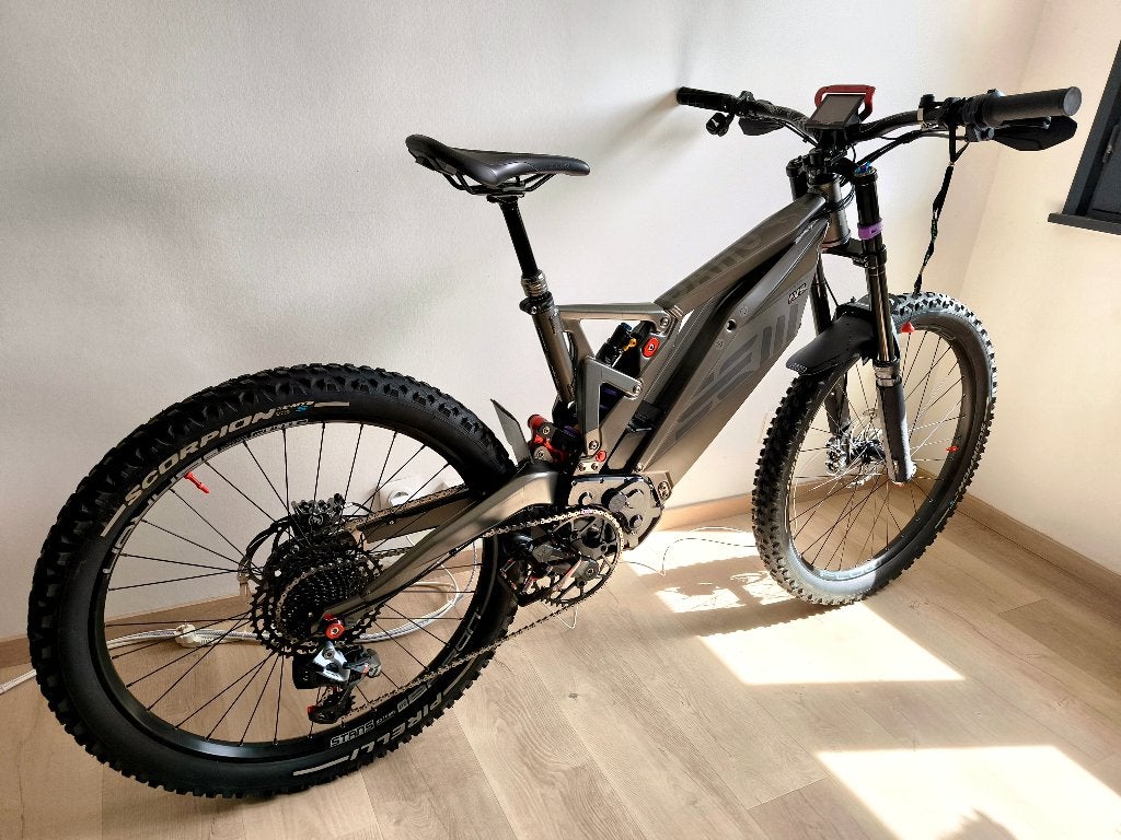 VTT électrique e-MTB SEM Dahu S2 – Taille L – 528 km, Autres marques, 47 à 51 cm, 50 km par batterie ou plus, Comme neuf