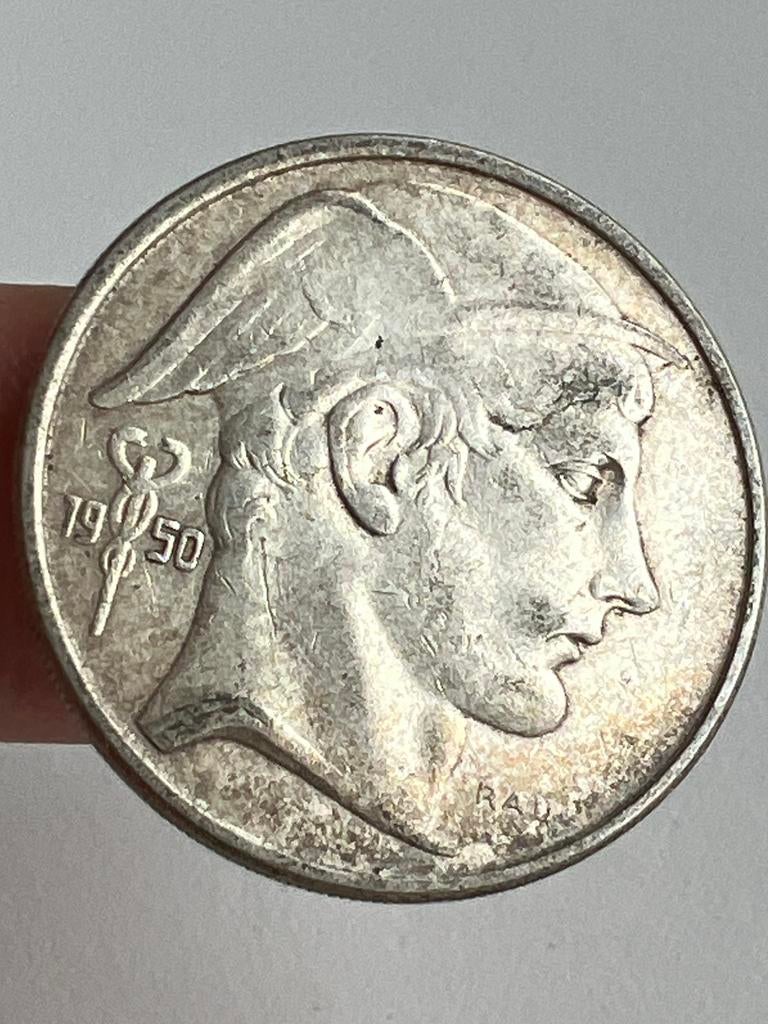 Belgie 50 Franc 1950 * zilver, Ophalen, Zilver