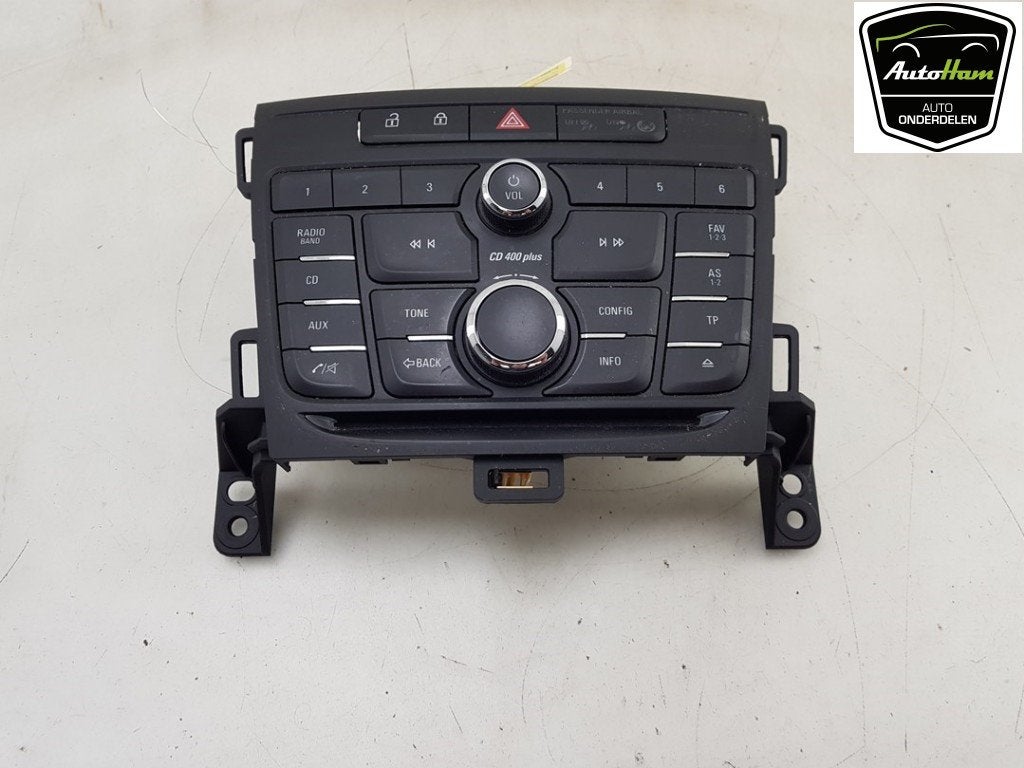 PANNEAU DE COMMANDE RADIO Zafira Tourer (P12) (|13474072|), Utilisé, Opel