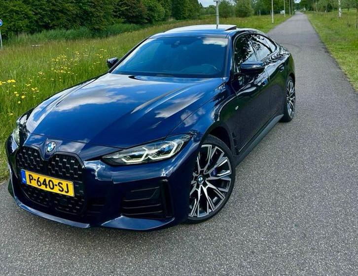 Bmw 430i Grancoupe individuele M pakket Mega voll !!, Auto's, BMW, Automaat, Parkeersensor, Blauw, Leder