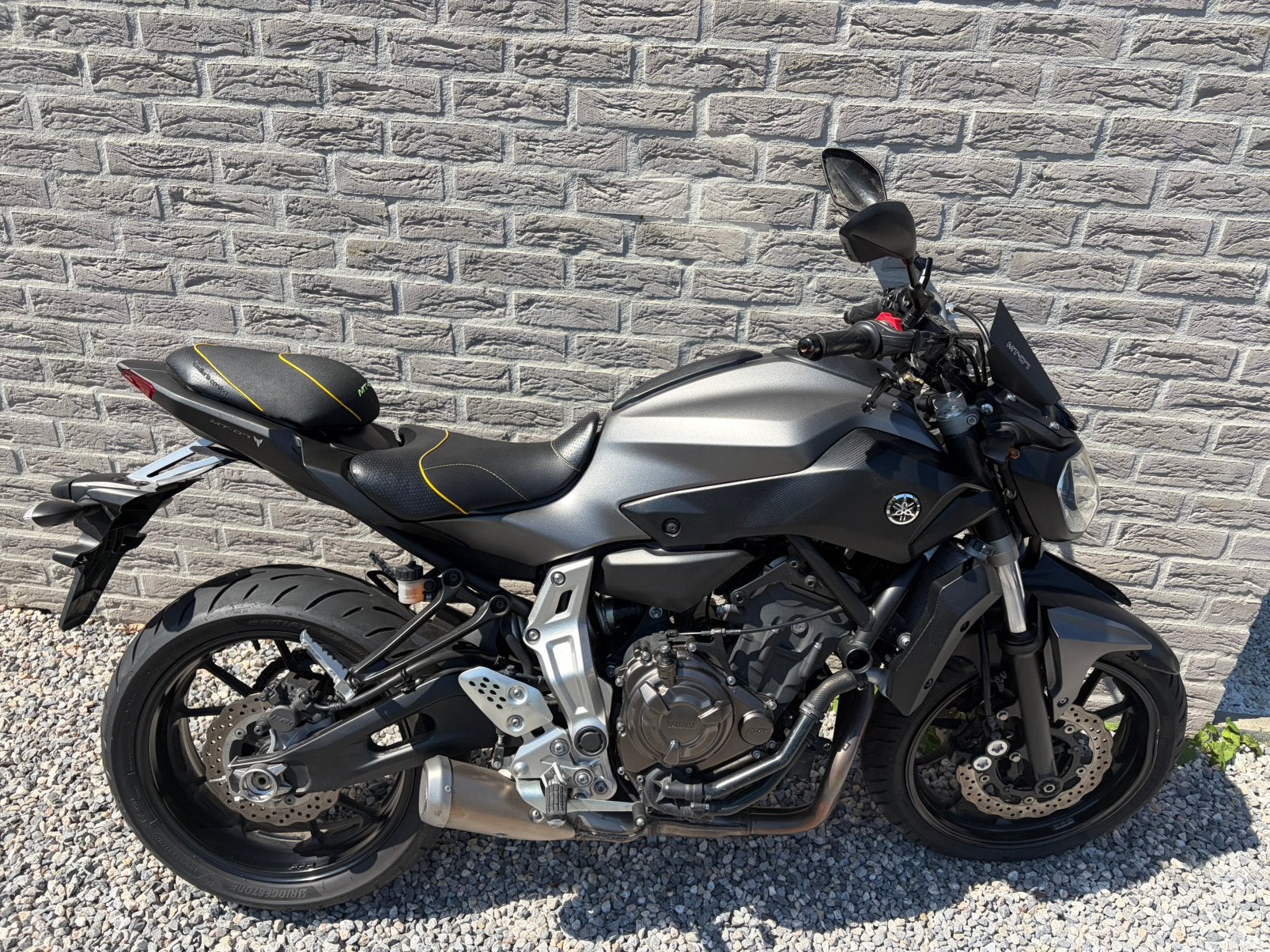 Yamaha MT-07 2014 Accidentée – Pour réparation ou pièces, Occasion, Plus de 35 kW, 2 cylindres, Particulier
