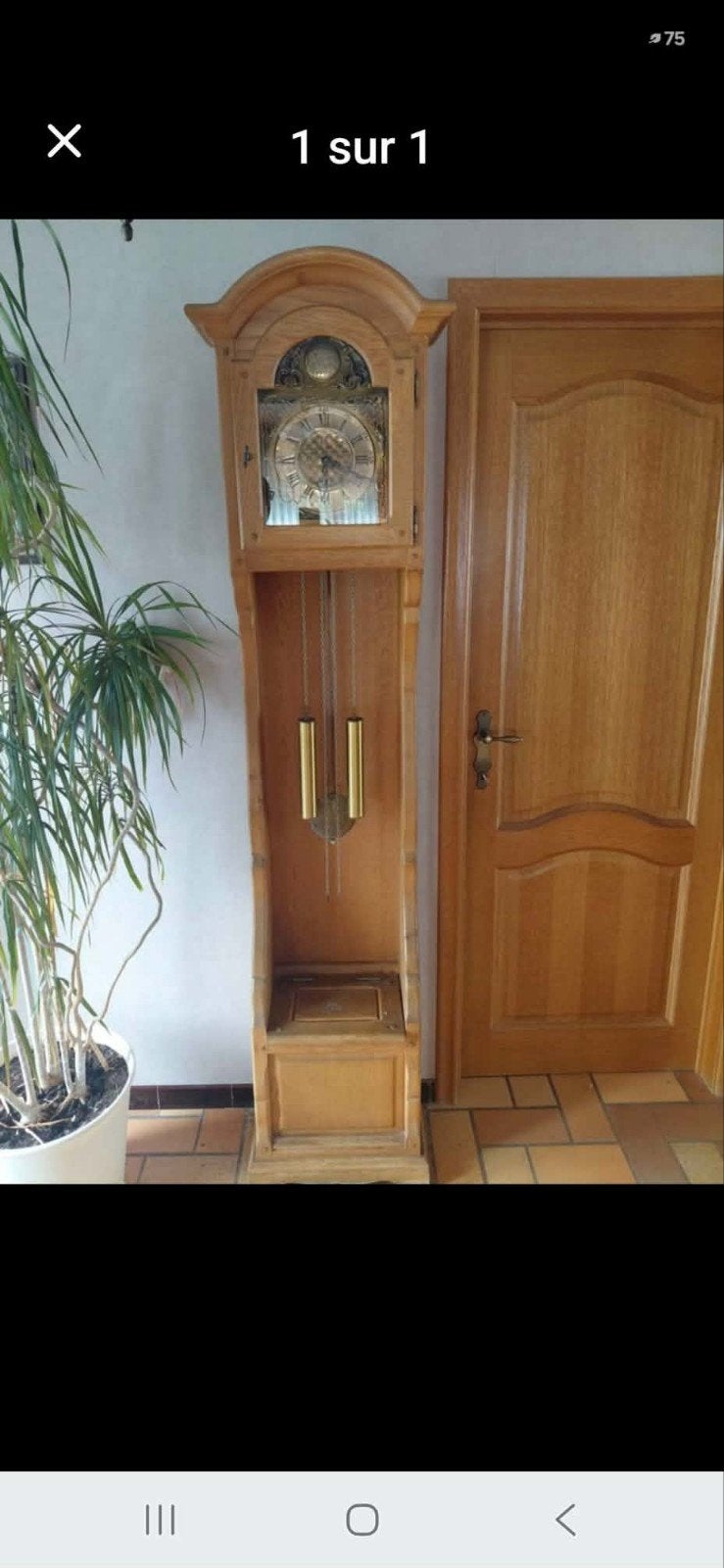 horloge de parquet, Enlèvement