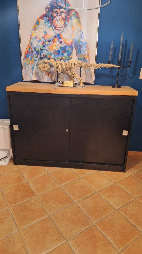 Industrieel dressoir, Huis en Inrichting, Ophalen, Met plank(en), Gebruikt, 100 tot 150 cm