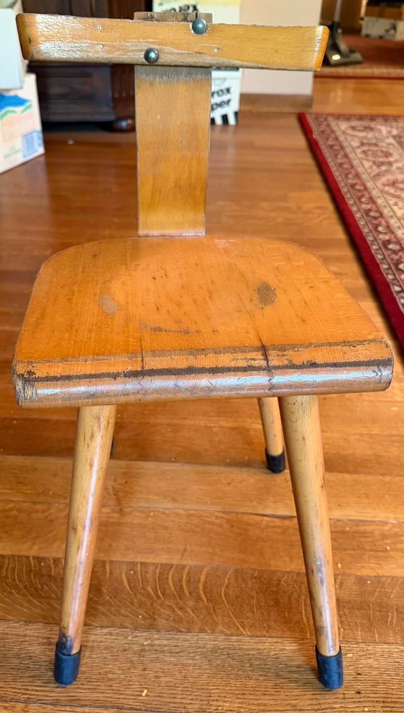 Chaise d'écolière/chaise pour enfant vintage en bois, Enlèvement, Utilisé, Chaise(s)