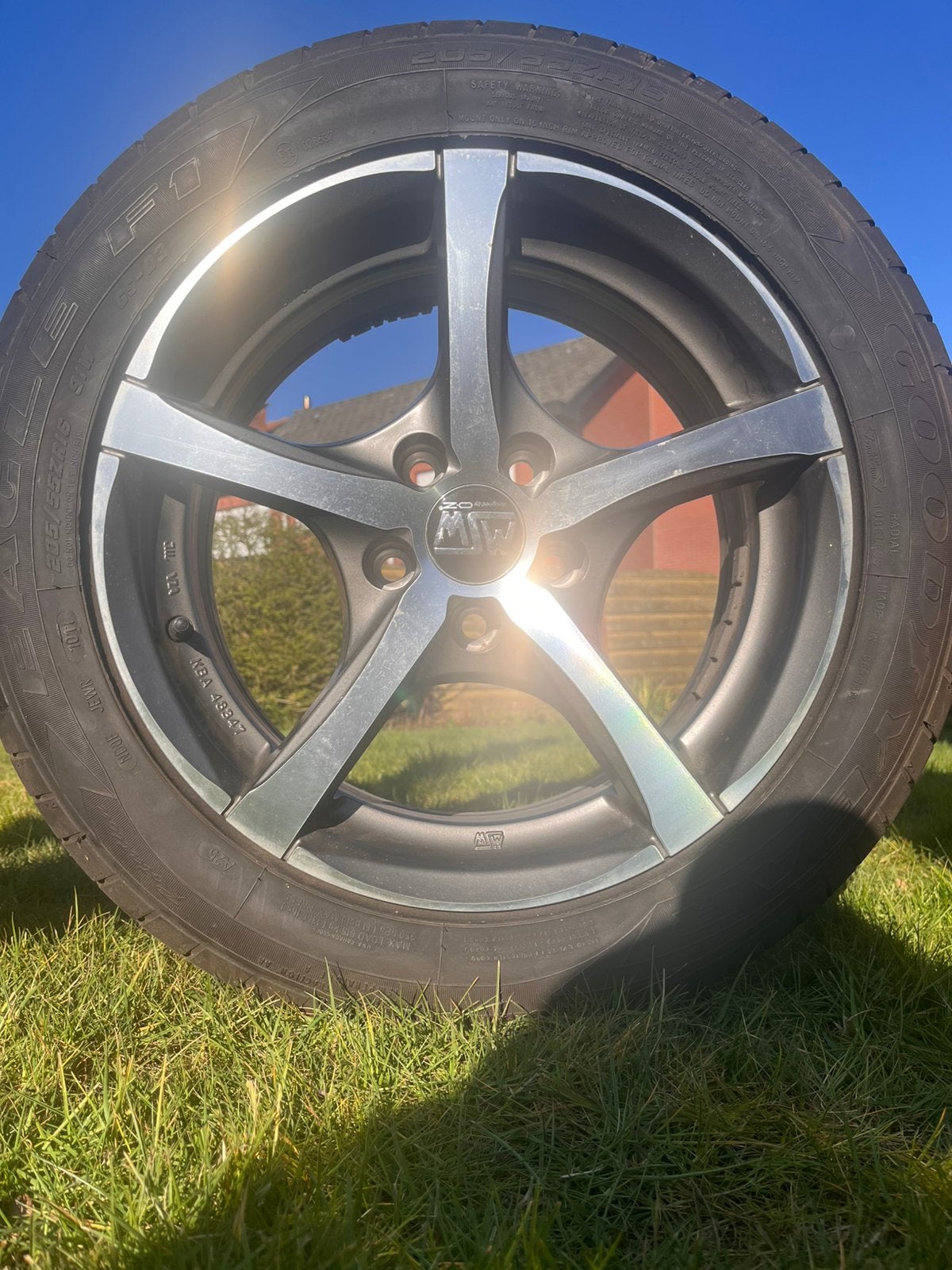 Velgen + band 5 x 110 17 inch, Auto-onderdelen, Ophalen, 17 inch, Zomerbanden, Velg(en)
