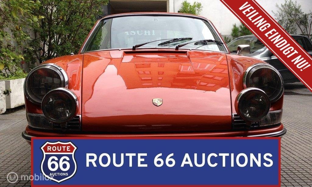 Porsche 911 T | 1972 | Route 66 Auctions, Auto's, Zwart, Bedrijf, Overige carrosserie, Porsche