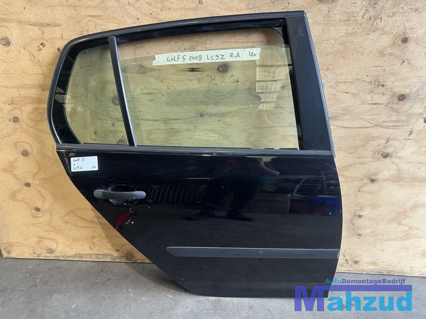 VW GOLF 5 Hatchback Zwart LC9Z Rechts achter deur 2003-2009, Auto-onderdelen, Gebruikt, Volkswagen AG, Achter, Vw@volkswagen.de