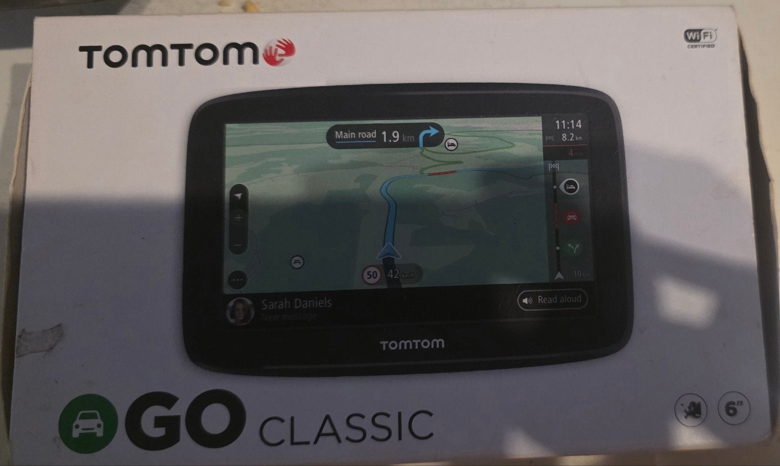 TomTom GO Classic 6" Navigatiesysteem – West-Europa & Wi-Fi, Enlèvement ou Envoi, Utilisé