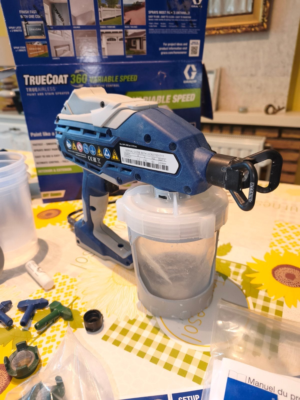 pistolet peinture Graco TrueCoat 360 10 vitesses variables, Bricolage & Construction, Enlèvement, Comme neuf, Pulvérisateur de peinture ou Pompe à peinture