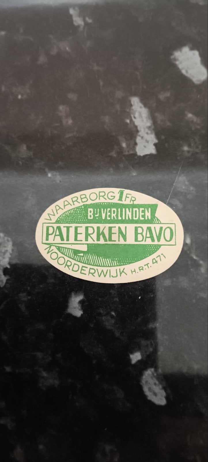 oud bieretiket pater ken Bavo br Verlinden Noorderwijk, Ophalen of Verzenden