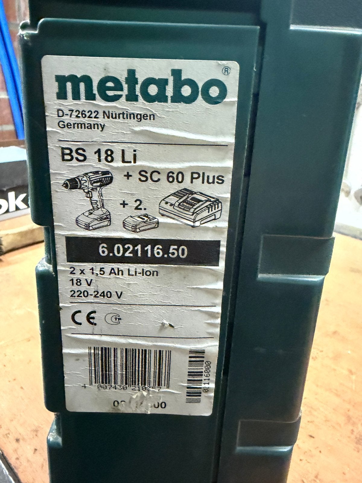 Boor-schroefmachine metabo, Ophalen, Gebruikt