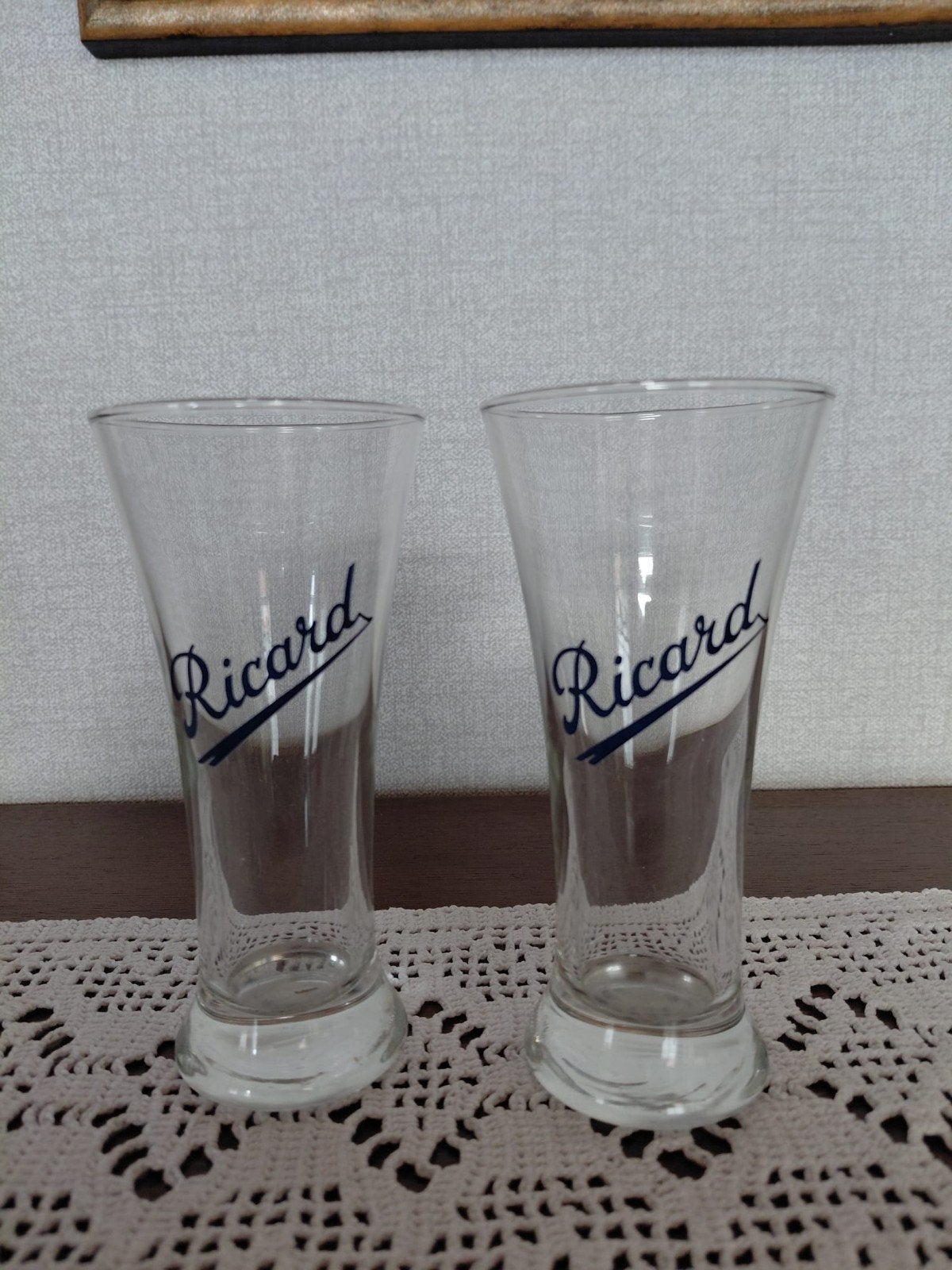Lange glazen Ricard, Ophalen, Zo goed als nieuw, Waterglas