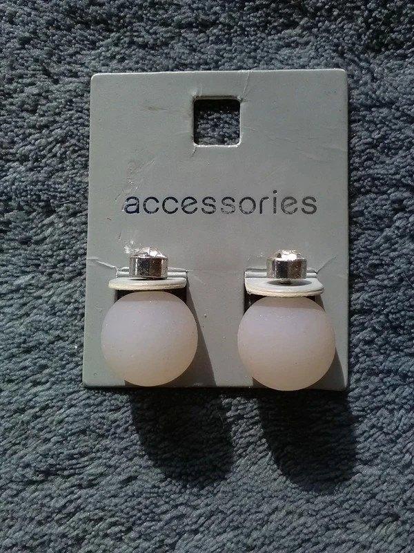 Boucles d'oreilles doubles rosées et strass, Bijoux, Sacs & Beauté, Boucles d'oreilles, Enlèvement ou Envoi, Rose, Neuf, Puces ou Clous