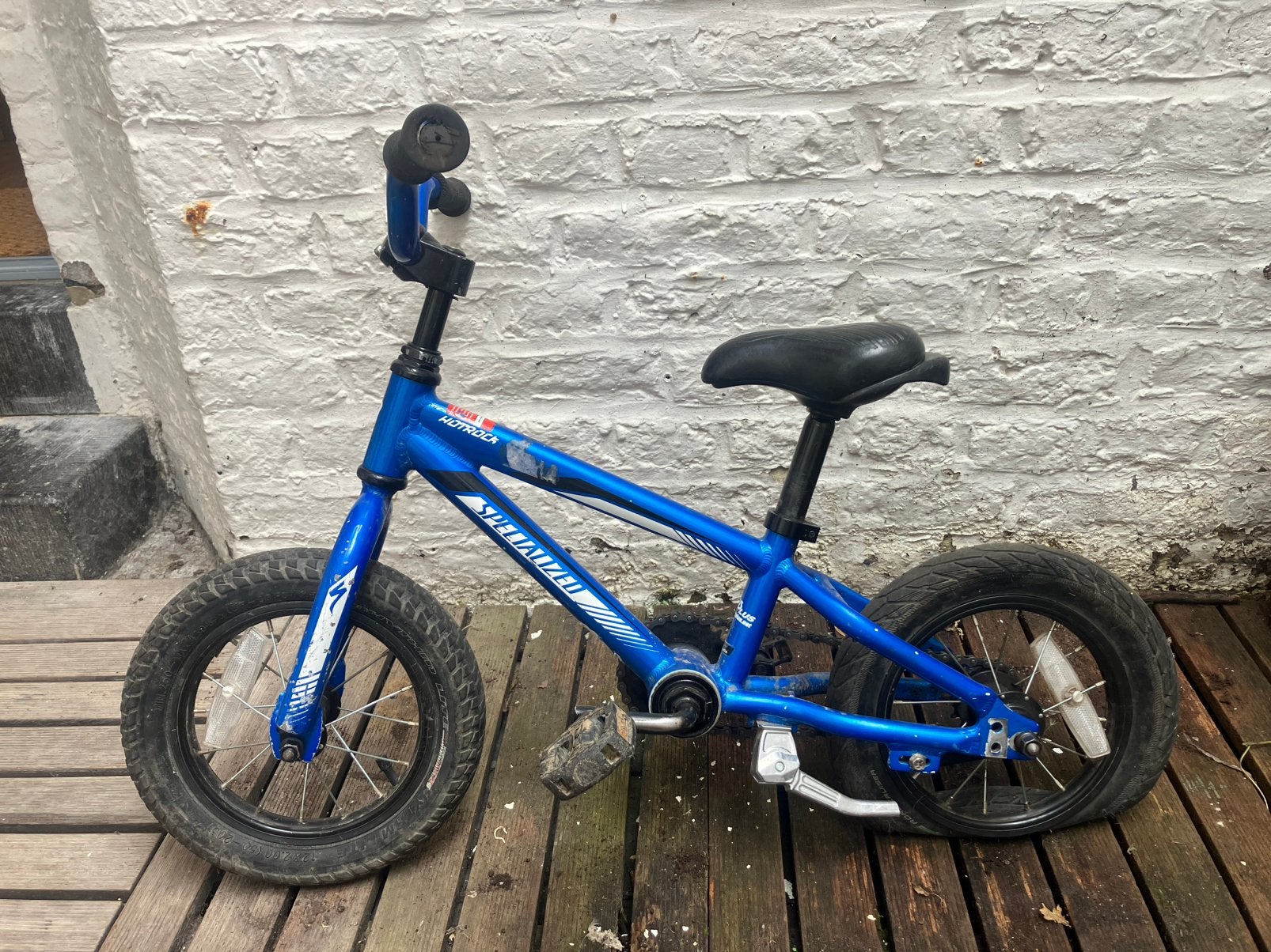 Velo bmx 12 pouce, Fietsen en Brommers, Ophalen, Gebruikt, Terugtraprem, Minder dan 16 inch