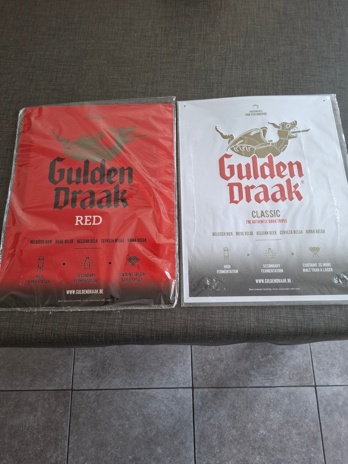 plakaat gulden draak, Enlèvement ou Envoi, Neuf, Panneau, Plaque ou Plaquette publicitaire