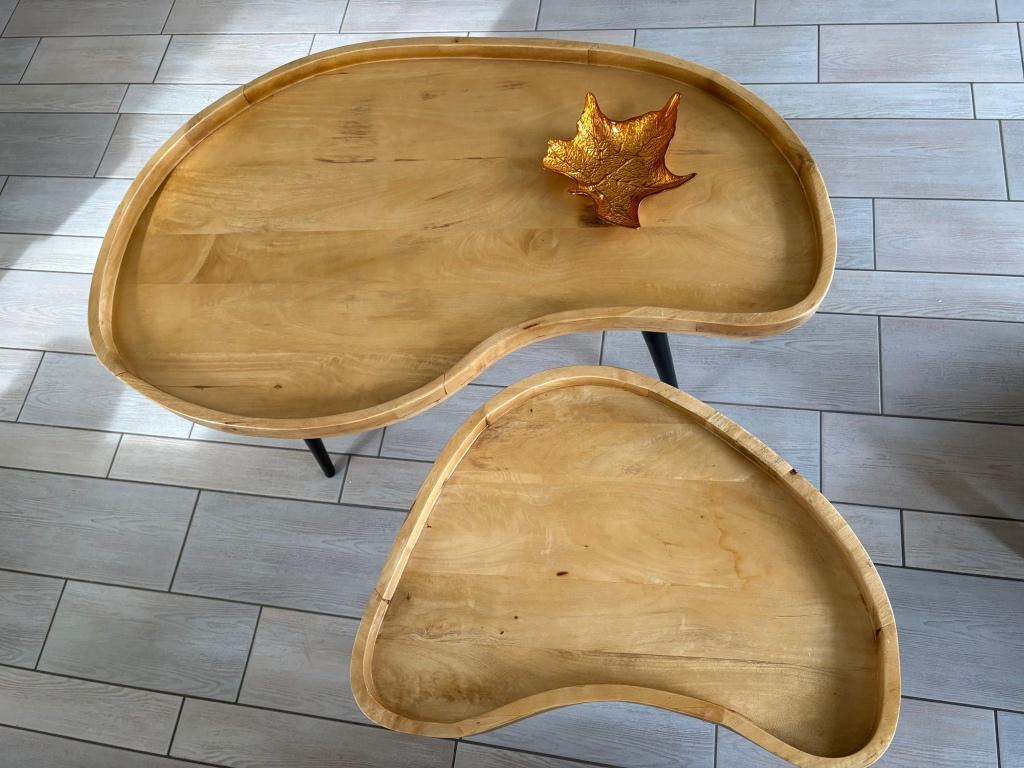 Salontafel / bijzettafel, Neuf, 100 à 150 cm, Moins de 50 cm, Enlèvement