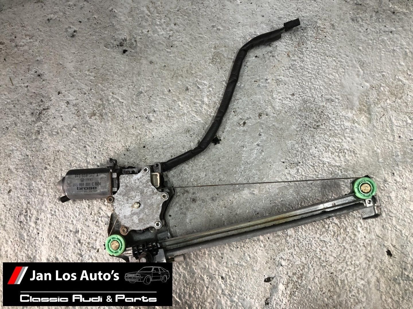 Raammechaniek linksachter Audi 80 B3 B4 893839397A, Gebruikt, -, -, -