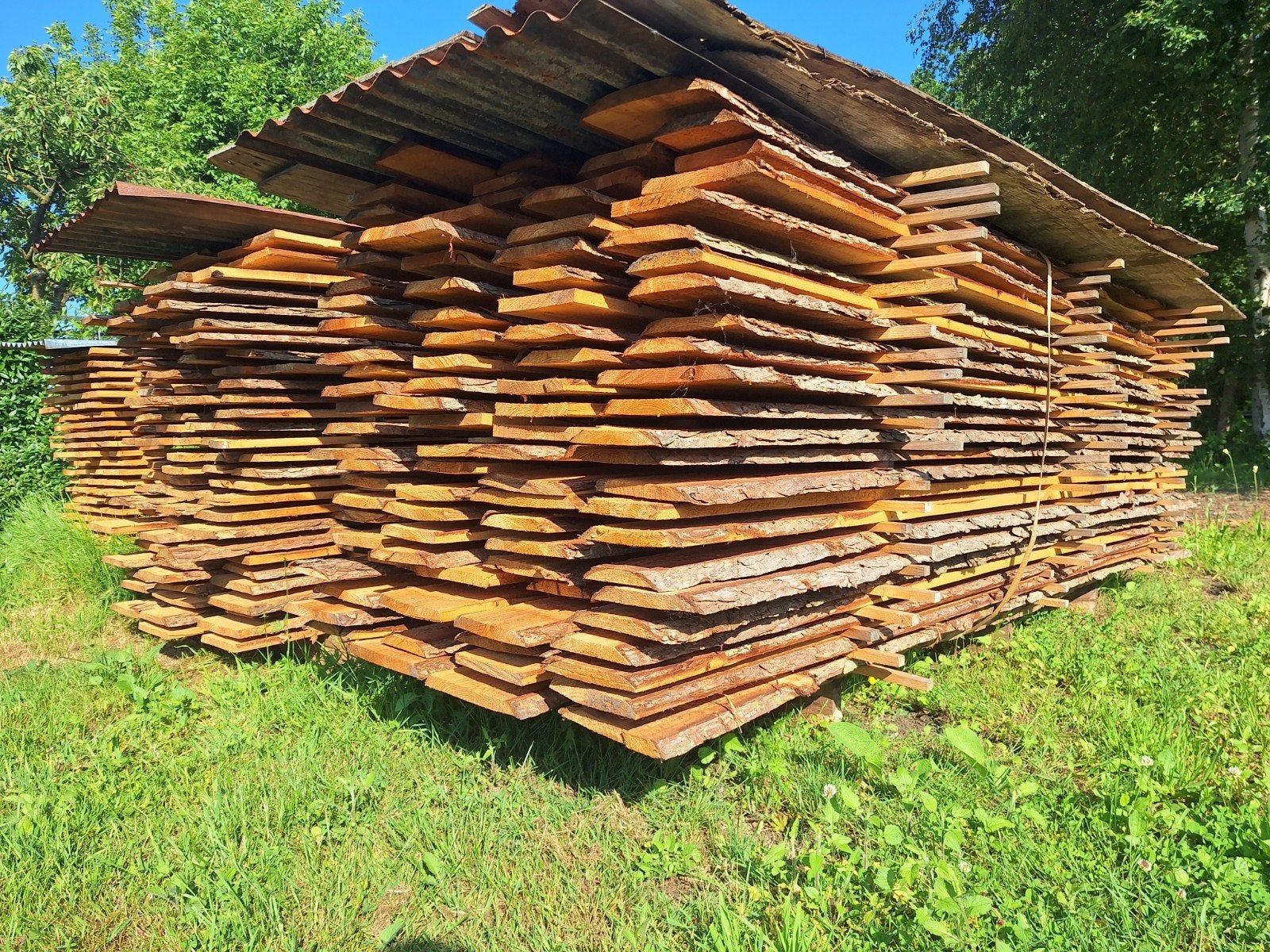 Pakket Lariks planken, Ophalen, Planken