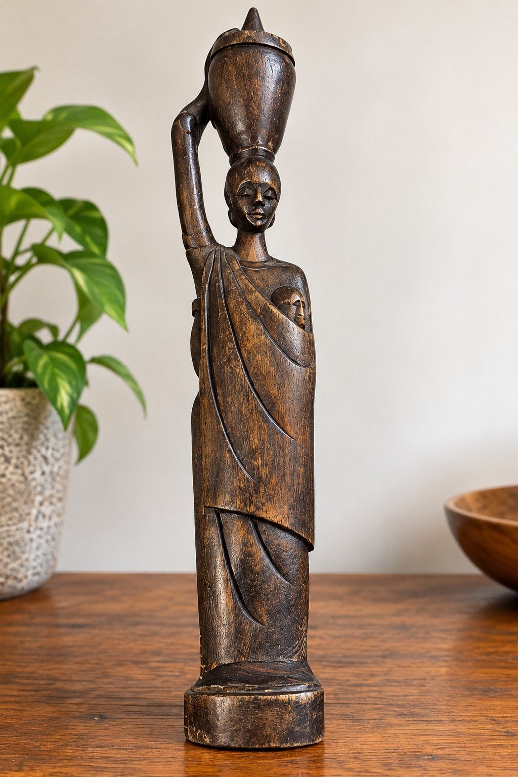 Afrika art, Antiek en Kunst, Ophalen of Verzenden, Afrika, Hout, Beeld