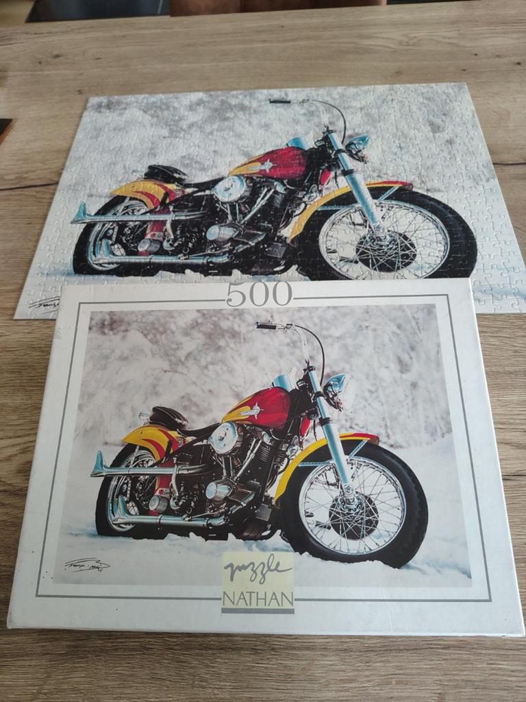 Puzzel 500 stukjes motor Harley Davidson, Ophalen
