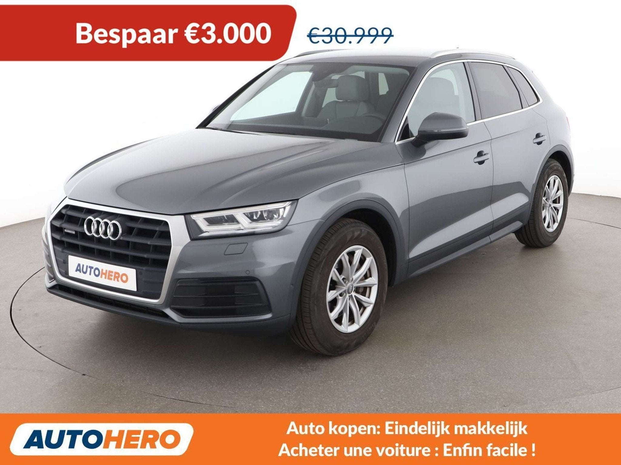 Audi Q5 45 TFSI Mild-Hybrid quattro (automatique), Cuir, Argent ou Gris, Achat, Euro 6