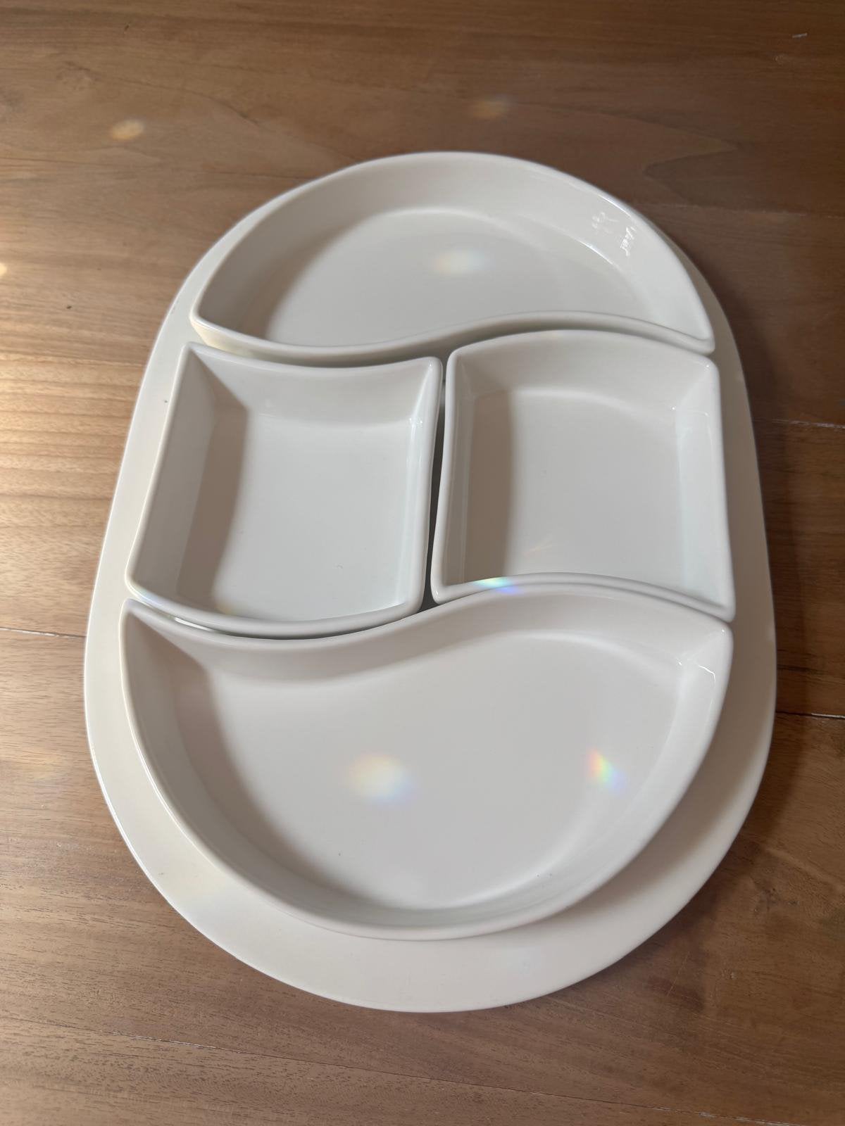 Complete porseleinen serveerset – tapas & serveerschalen, Antiek en Kunst, Antiek | Schalen, Ophalen