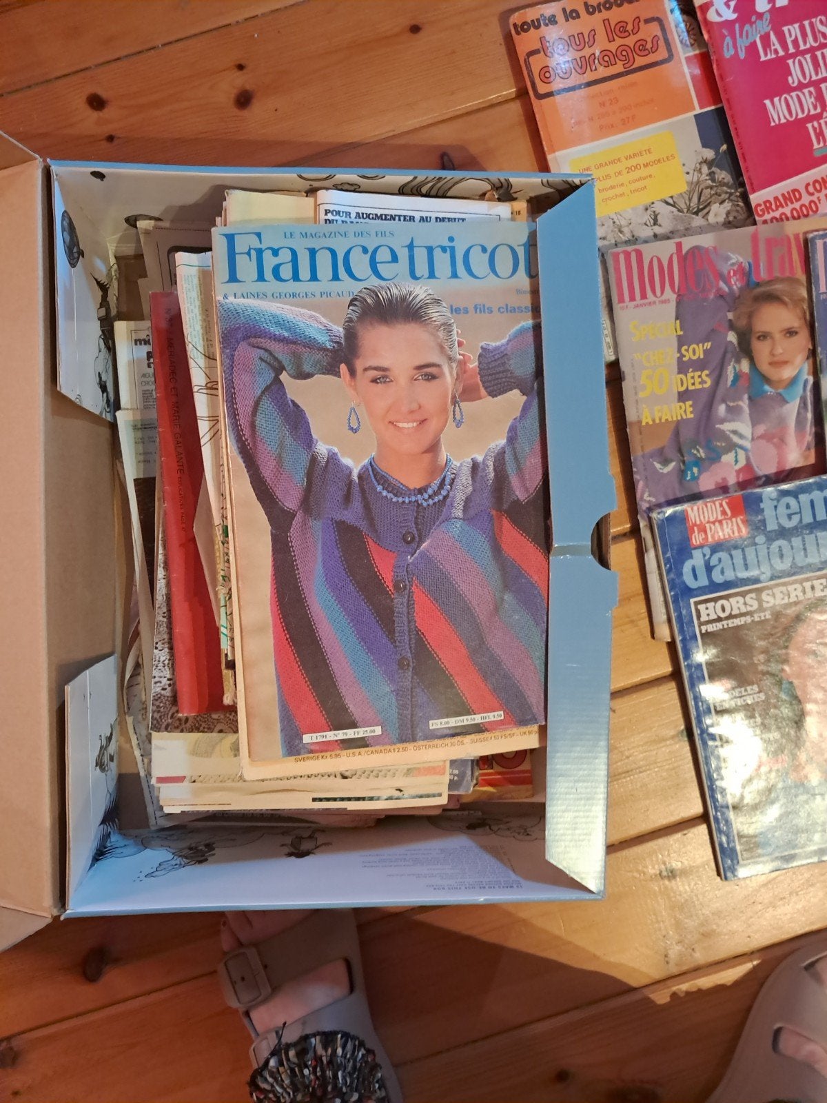 Livres de tricot et autres.