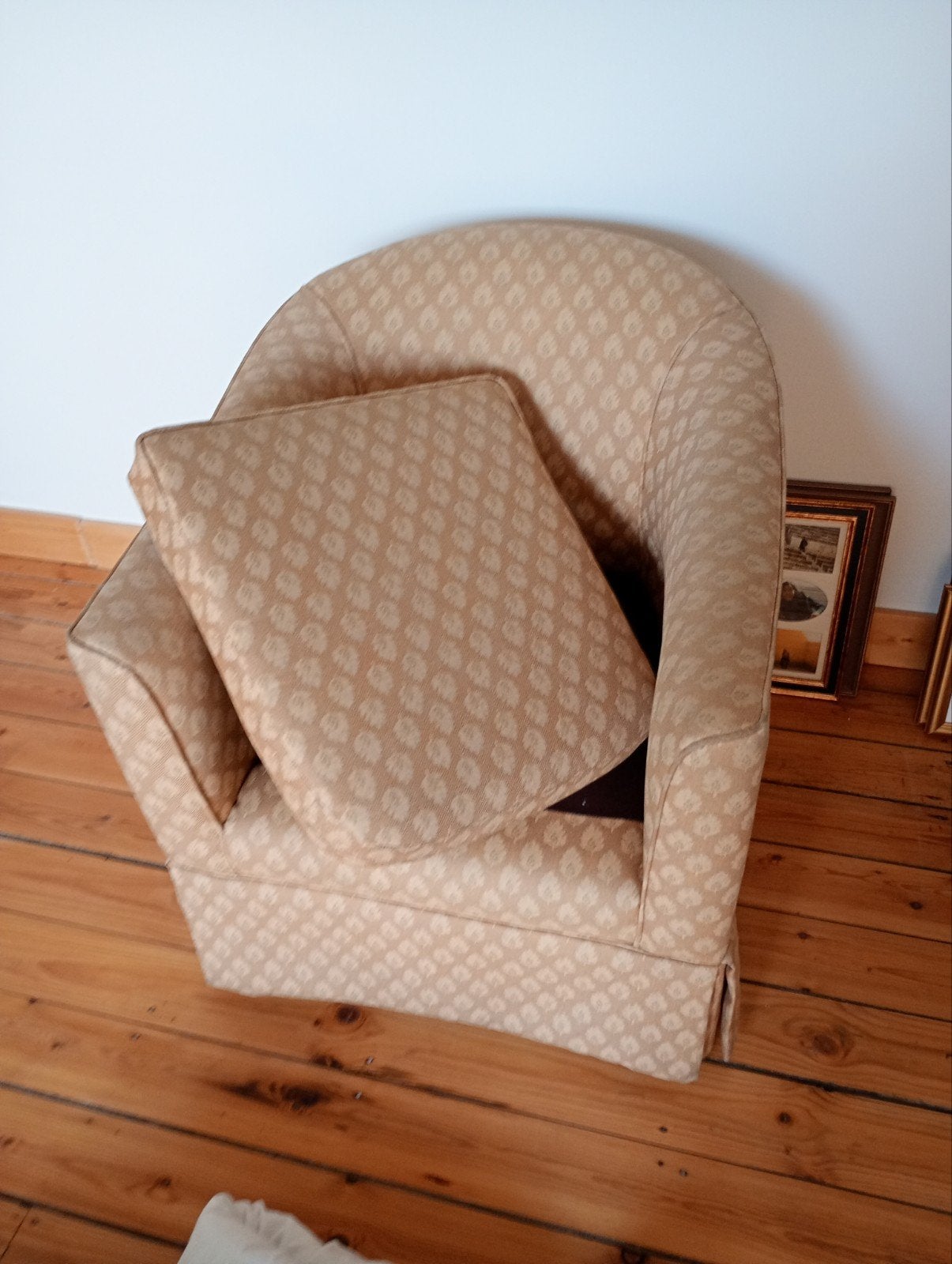 Fauteuil beige monoplace, Maison & Meubles, Fauteuils, Enlèvement