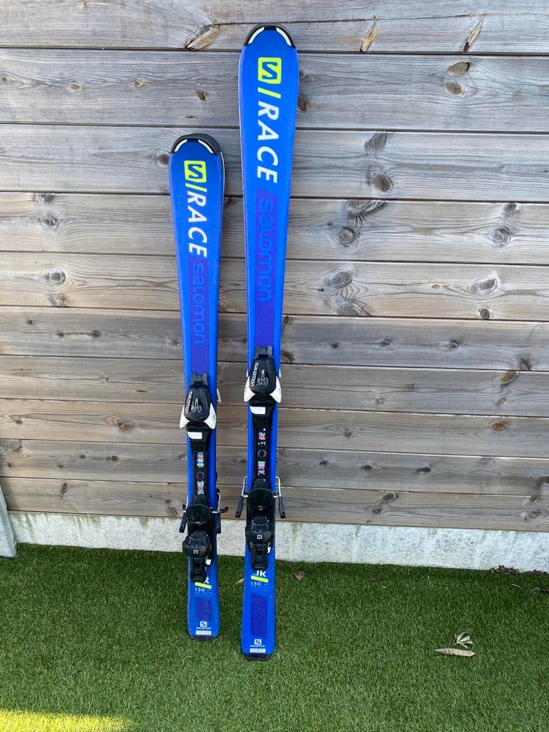 Jr konder ski 130 en 150 cm, Sport en Fitness, Skiën en Langlaufen, Zo goed als nieuw, Ski, Salomon, Ophalen