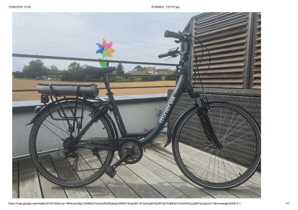 Minerva Estrel comfort Charcoal grijze elektrische fiets, Ophalen, Gebruikt, 50 km per accu of meer, Overige merken