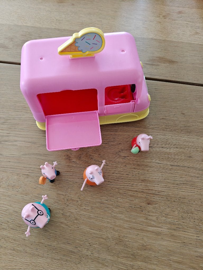 Ijskar Peppa pig inclusief 4 figuurtjes, Verzamelen, Ophalen of Verzenden, Zo goed als nieuw