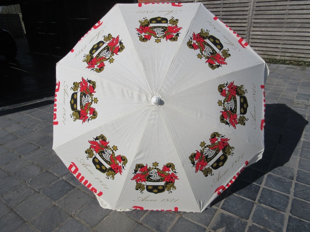 Duvel parasol - paraplu (2) Moortgat, Verzamelen, Biermerken, Ophalen, Zo goed als nieuw, Reclamebord, Plaat of Schild, Duvel