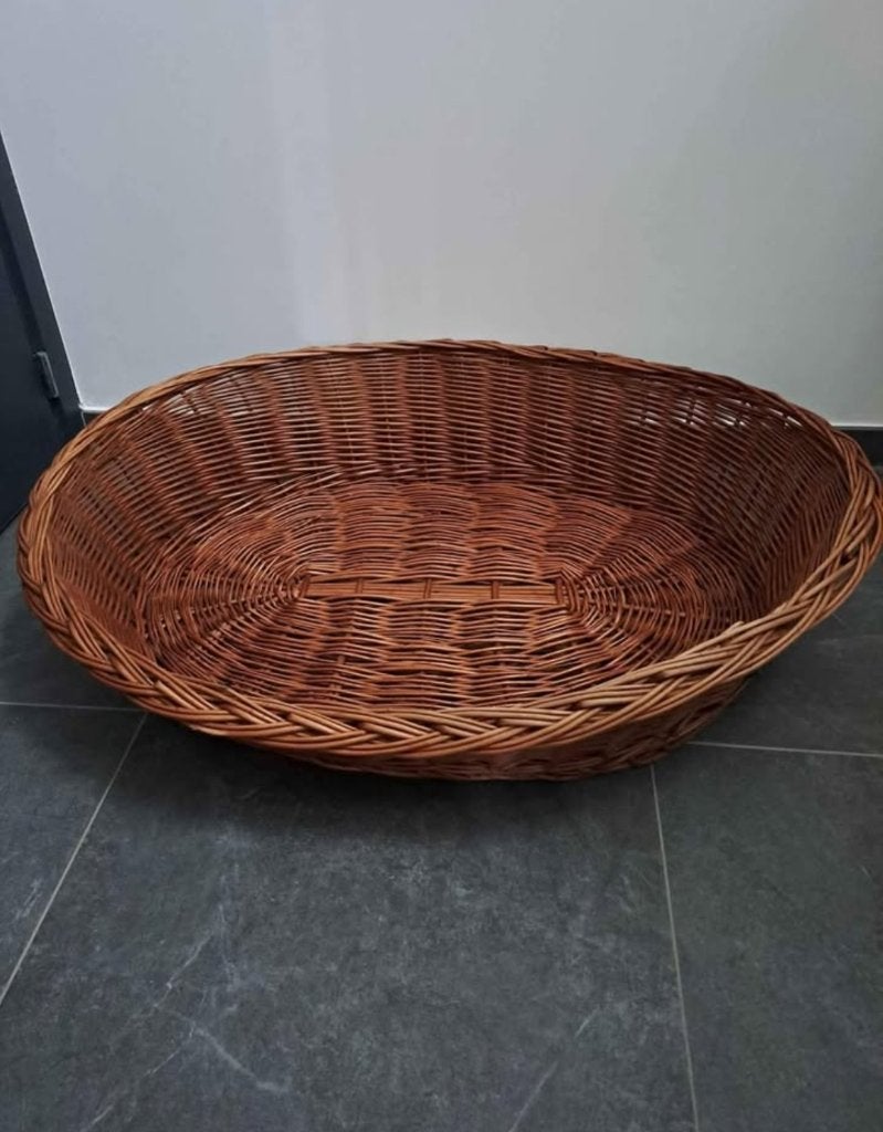 Rieten hondenmand, Dieren en Toebehoren, Ophalen, Gebruikt